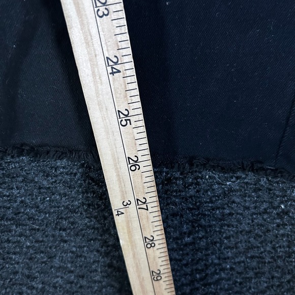 DL1961 Mara Straight Denim Jeans Black Mid Rise Crop Raw Hem Women's Size 31 - Picture 7 of 9